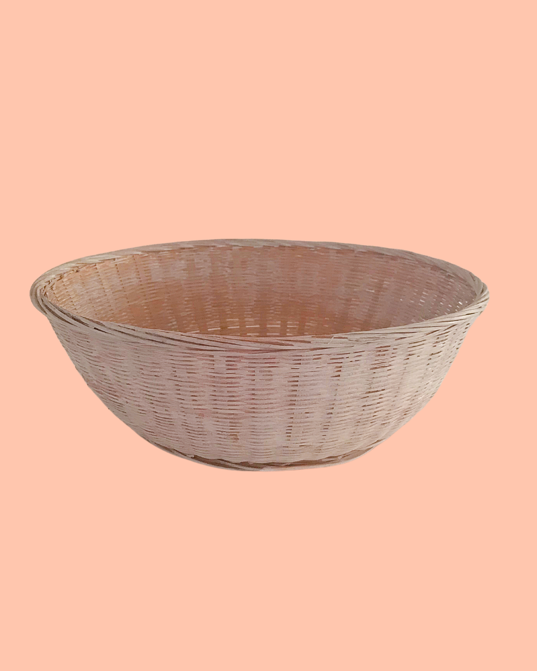 Vintage Pink Basket 8 1/2 x 3 in