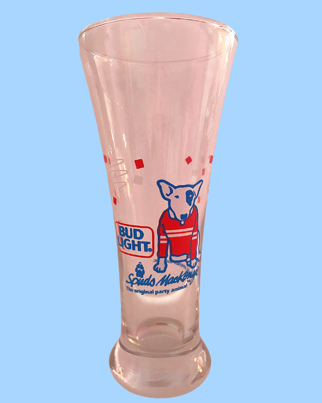 Retro &amp; Collectible Bud Light Glass with Spuds MacKenzie (1987)