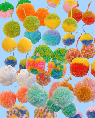 Handmade Pom Pom Earrings