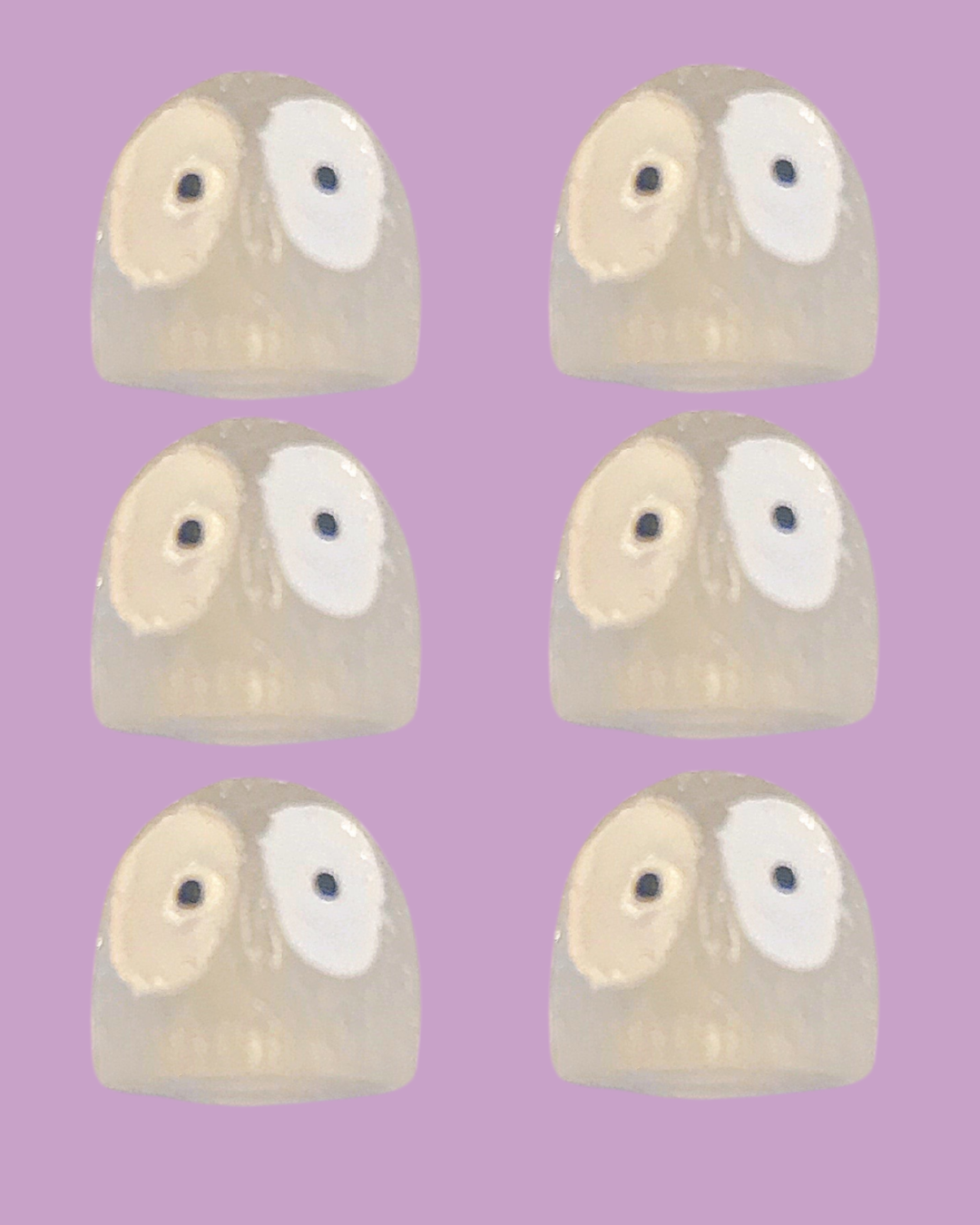 Glow In The Dark Resin Ghosts -4 pieces