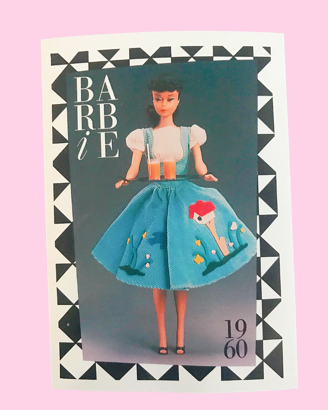 1960 First Edition &quot;Friday Night Date&quot; Barbie Trading Card (Printed in 1990)