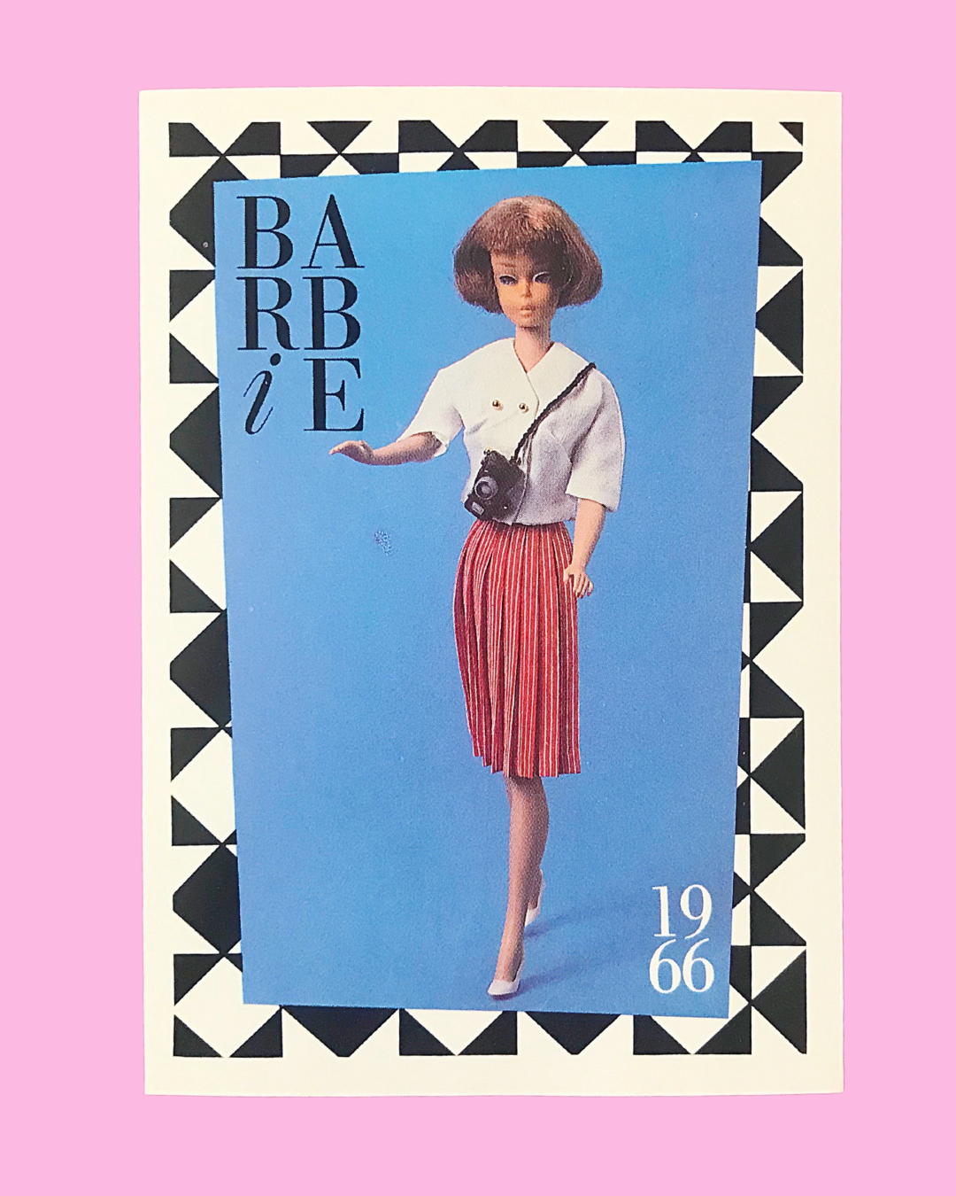 1966 First Edition &quot;International Fair&quot; Barbie Trading Card (Printed in 1990)