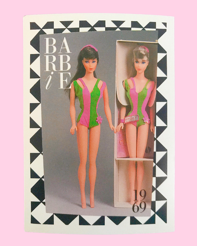 1969 First Edition &quot;Standard Barbie&quot; Barbie Trading Card (Printed in 1990)
