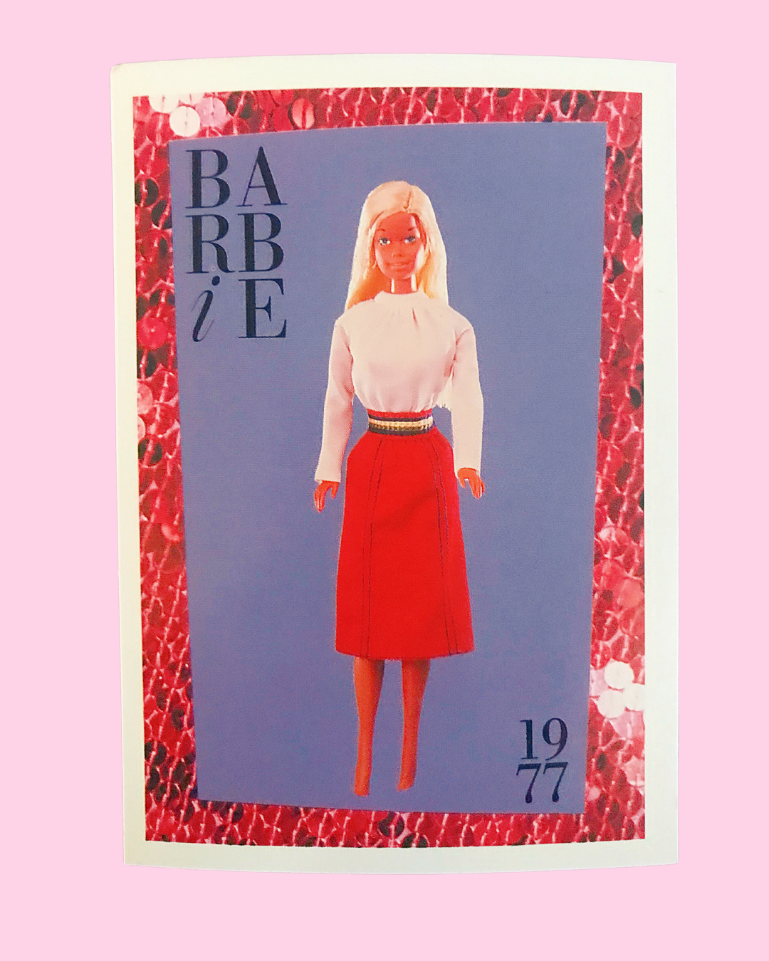 1977 First Edition &quot;Get-Ups &#39;N Go&quot; Barbie Trading Card (Printed in 1990)