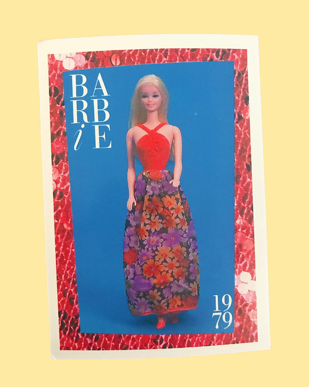 1979 First Edition &quot;Party Time Barbie&quot; Barbie Trading Card (Printed in 1990)