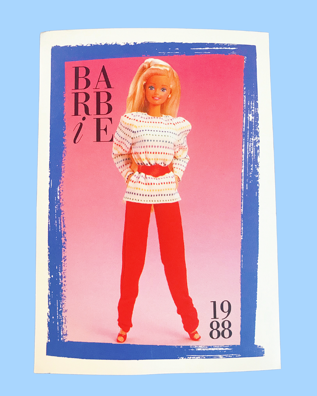 1988 First Edition &quot;Bright &amp; Breezy Fashions&quot; Barbie Trading Card (Printed in 1990)