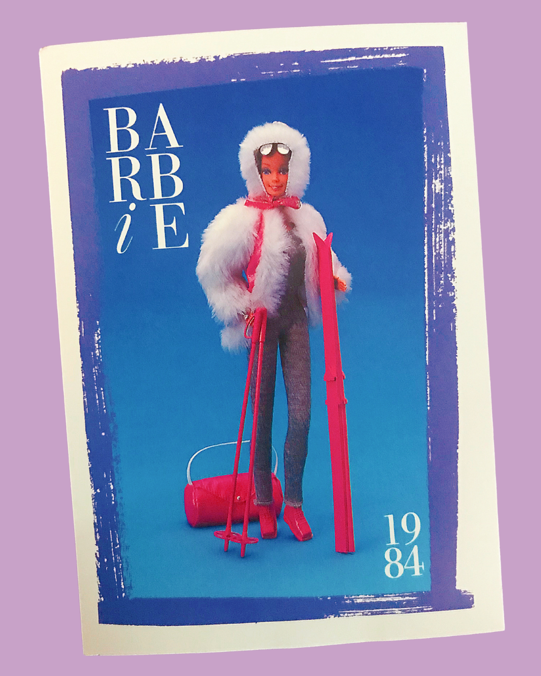 1984 First Edition &quot;Ski Party&quot; Barbie Trading Card (Printed in 1990)