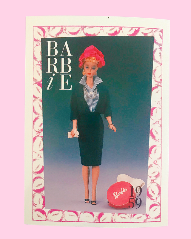1959 First Edition &quot;Commuter Set&quot; Barbie Trading Card (Printed in 1990)