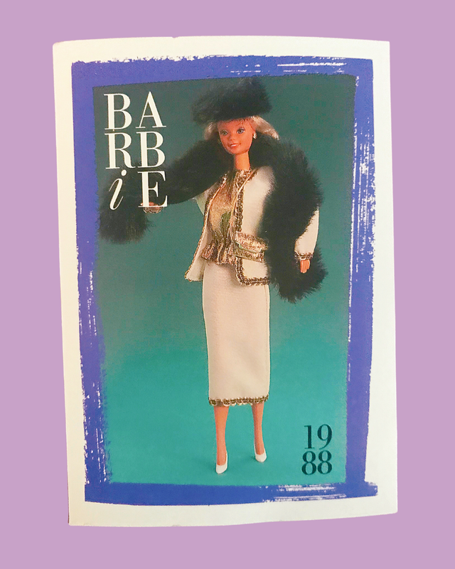 1988 First Edition &quot;Barbie Citystyle Fashions&quot; Barbie Trading Card (Printed in 1990)