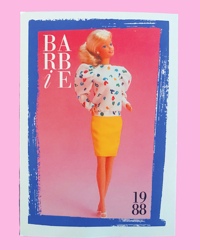 1988 First Edition &quot;Bright &amp; Breezy Fashions&quot; Barbie Trading Card (Printed in 1990)