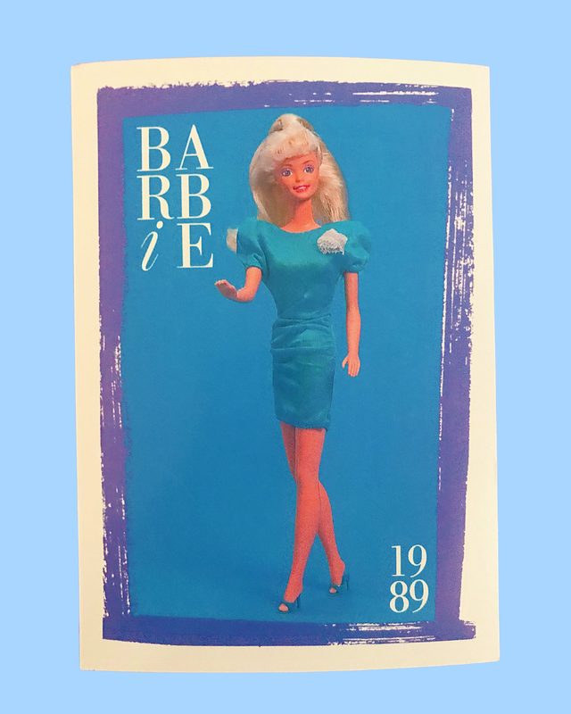 1989 First Edition &quot;Barbie Fashion Finds Fashions&quot; Barbie Trading Card (Printed in 1990)