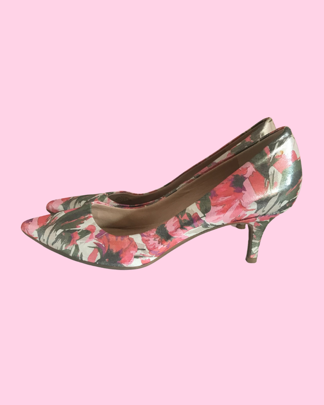 ISAAC MIZRAHI Floral Print Pumps - Size 9