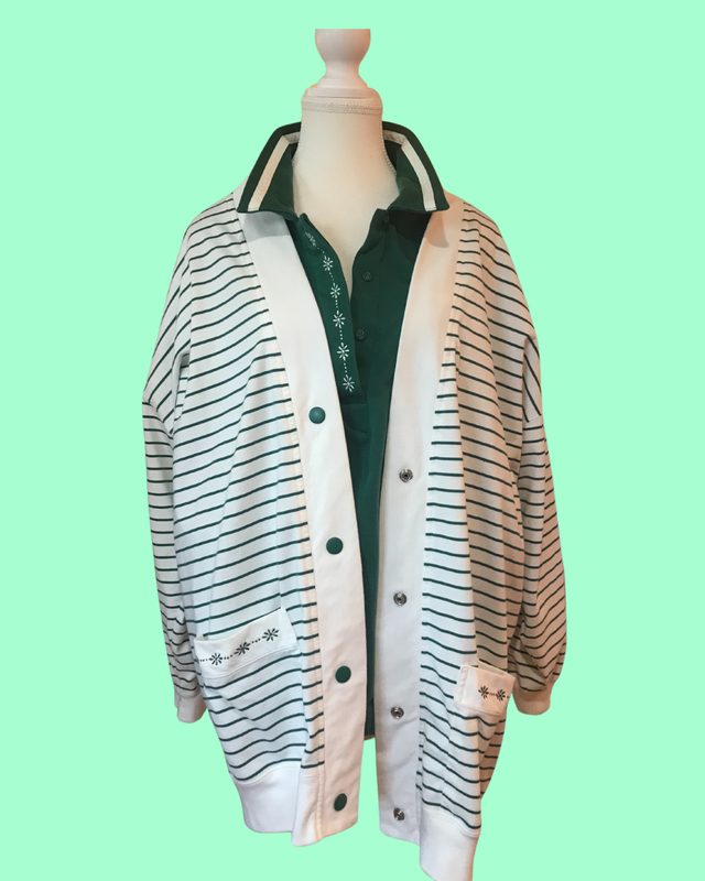 Vintage Blast Point Polo &amp; Cardigan Set - Size 3x
