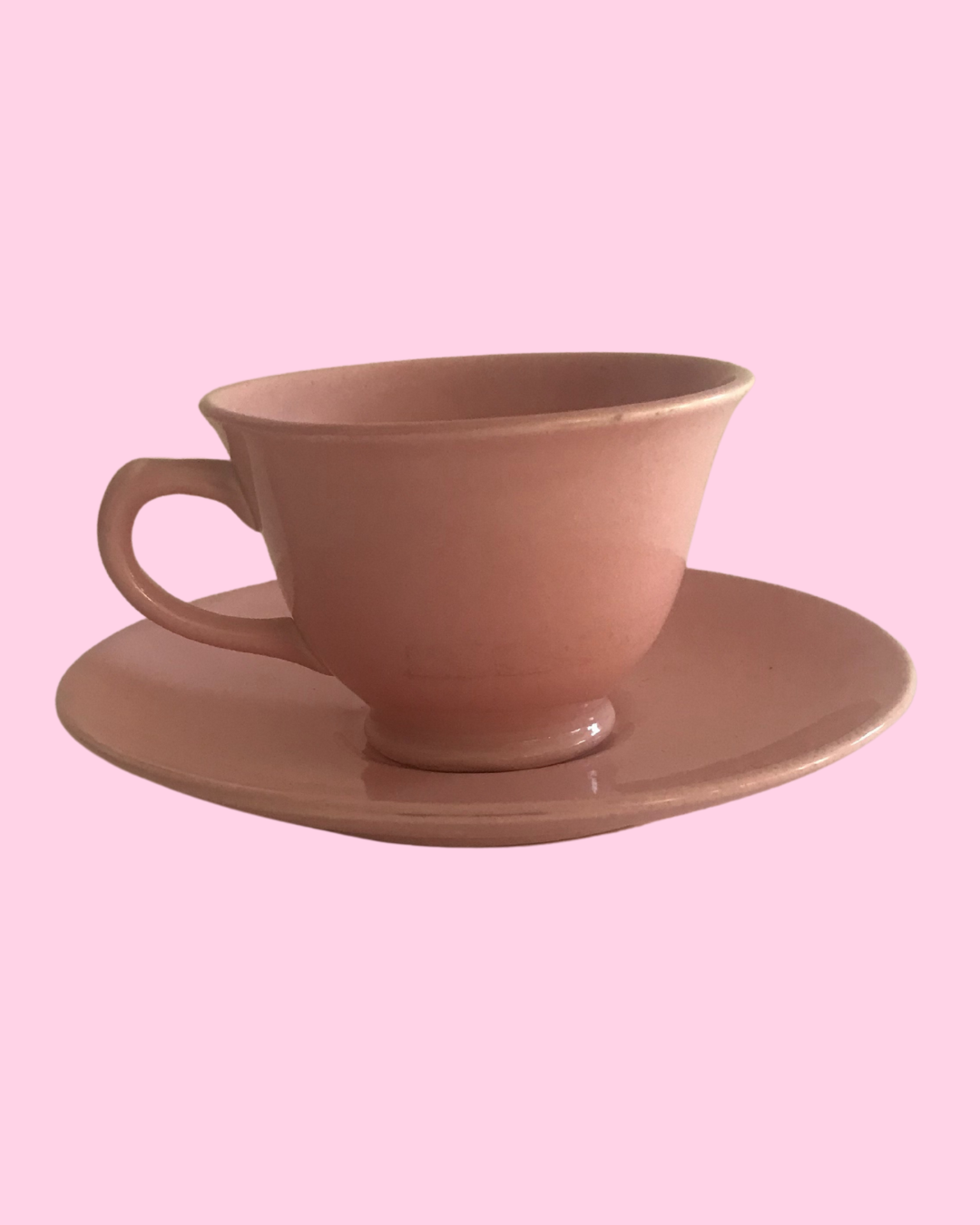 Vintage Lu-Ray Tea Cup &amp; Saucer (1938-1961)