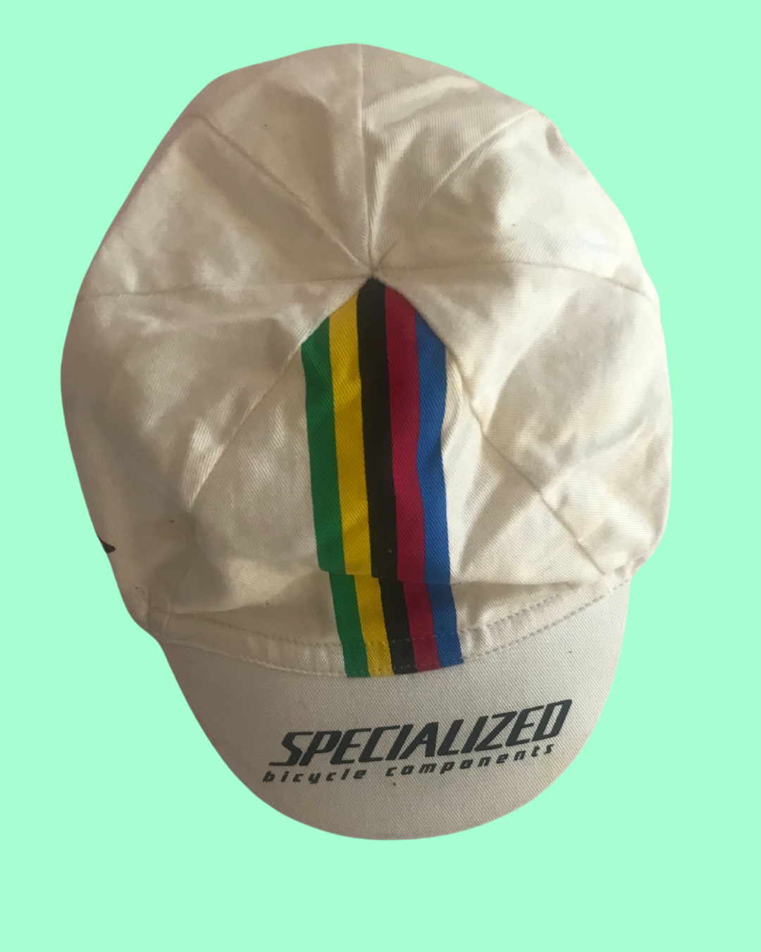 Specialized Striped Bicycle Components Bicycle Cap