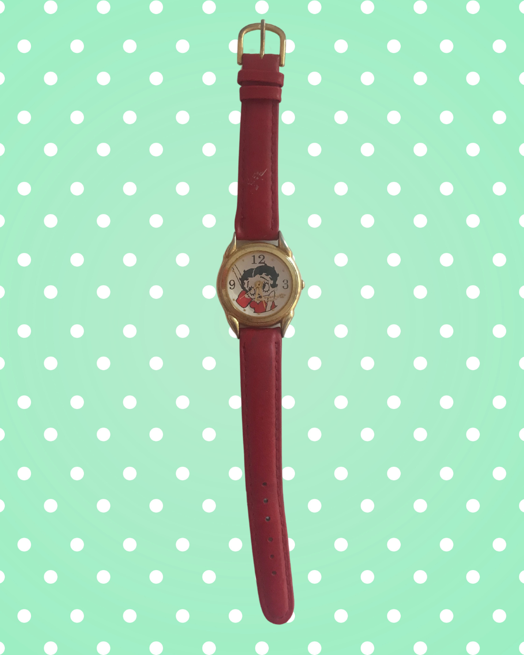 Vintage Fantasma Betty Boop Leather Watch (1995)