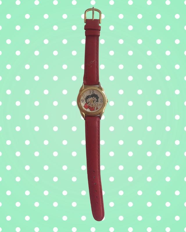 Vintage Fantasma Betty Boop Leather Watch (1995)