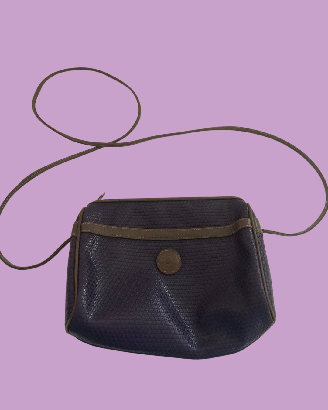 Vintage Purple Liz Claiborne Cross Body Purse (1980&#39;s)