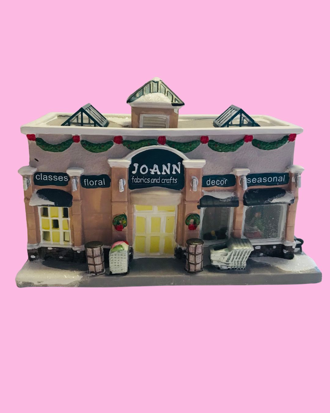 New! Collectible Jo-Ann Fabrics &amp; Crafts Holiday Store - Lights Up (Box Included)