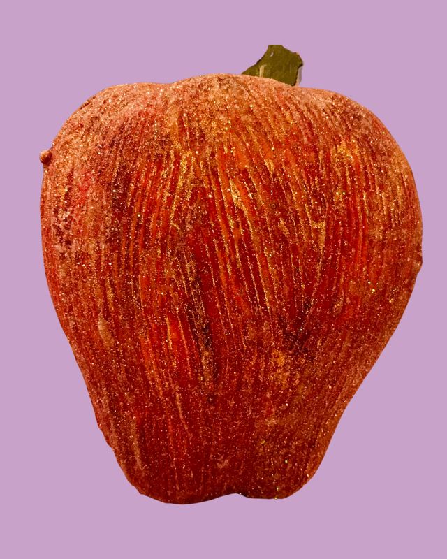 Large Sparkle Red Apple - 8 in x 9 in
