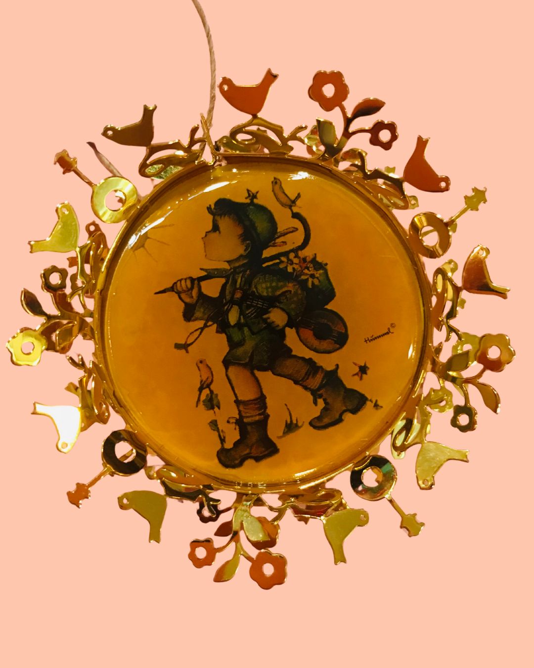 Vintage Hummel 24K Gold &quot;Runaway&quot; Ornament (1930&#39;s)
