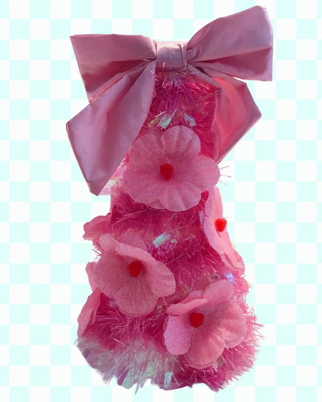 Floral Christmas Tree - Pink