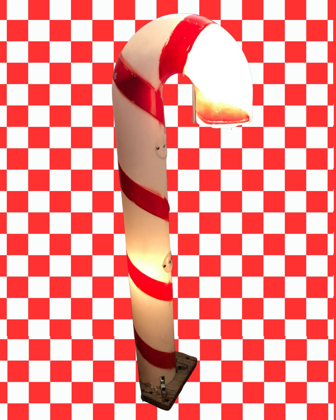Vintage Candy Cane Blow Mold - 3 ft 4 in (1940&#39;s - 1950&#39;s)