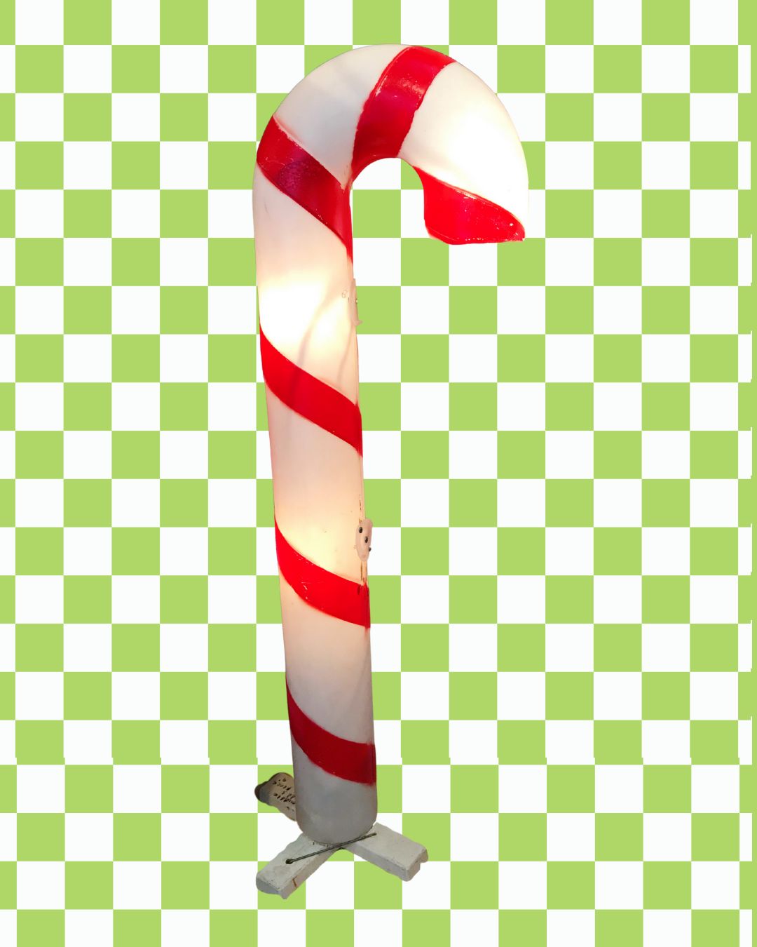 VIntage Blow Mold Candy Cane - 4 ft 3 in (1940&#39;s - 1950&#39;s)