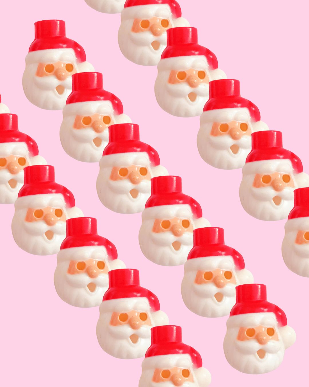 Vintage Blow Mold Santa Light Attachments - Set of 30 (1960&#39;s)