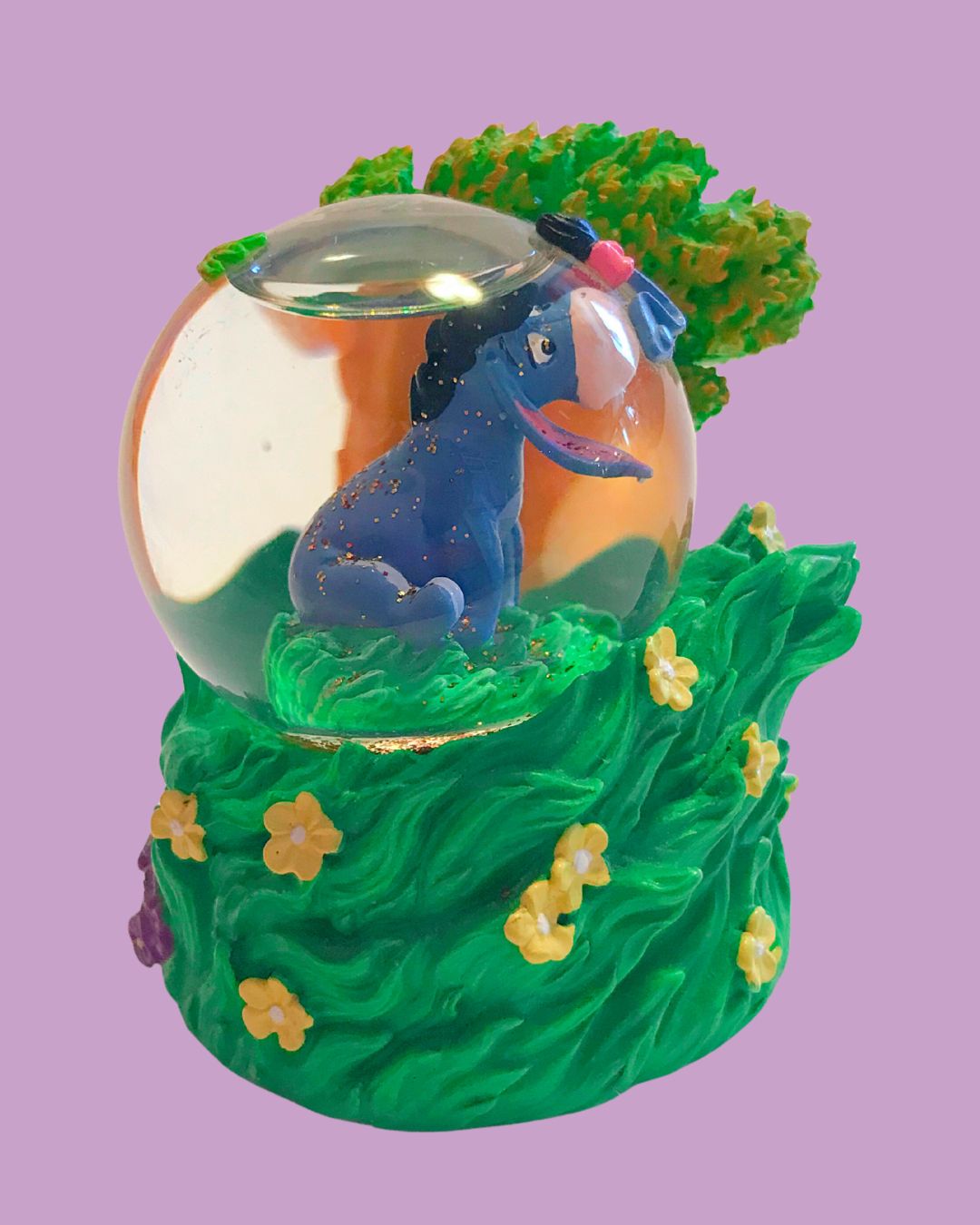 Disney Eeyore Sparkle Snow Globe -3 in. tall