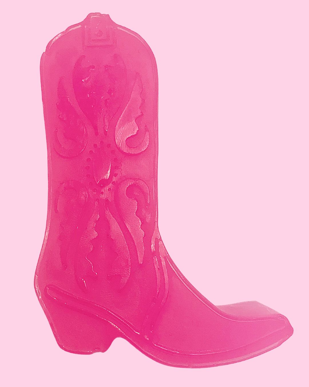 Handmade Geranium Aroma Hot Pink Cowboy Boot Soap *Exclusive Collaboration with The Plucky Duck Soapery