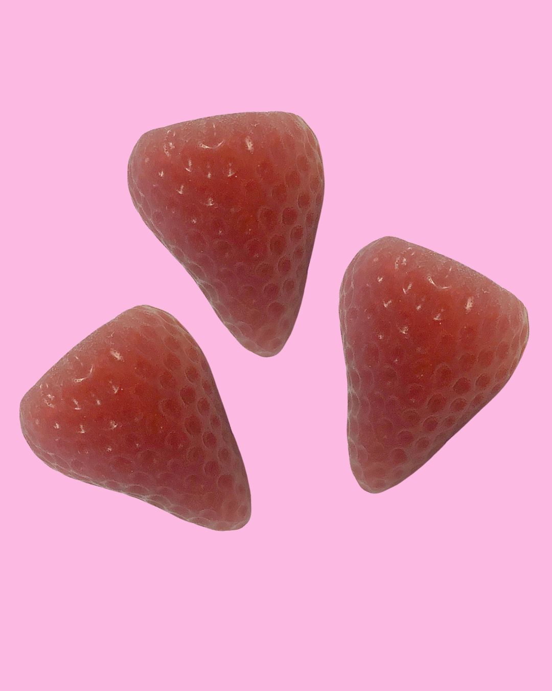 Handmade Strawberry Soap - Set of 3 *Exclusive collaboration with The Plucky Duck Soapery
