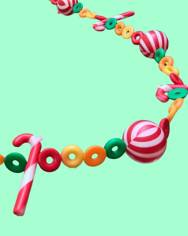 Vintage Candy Blow Mold Garland - 5 ft (1950&#39;s - 1960&#39;s)