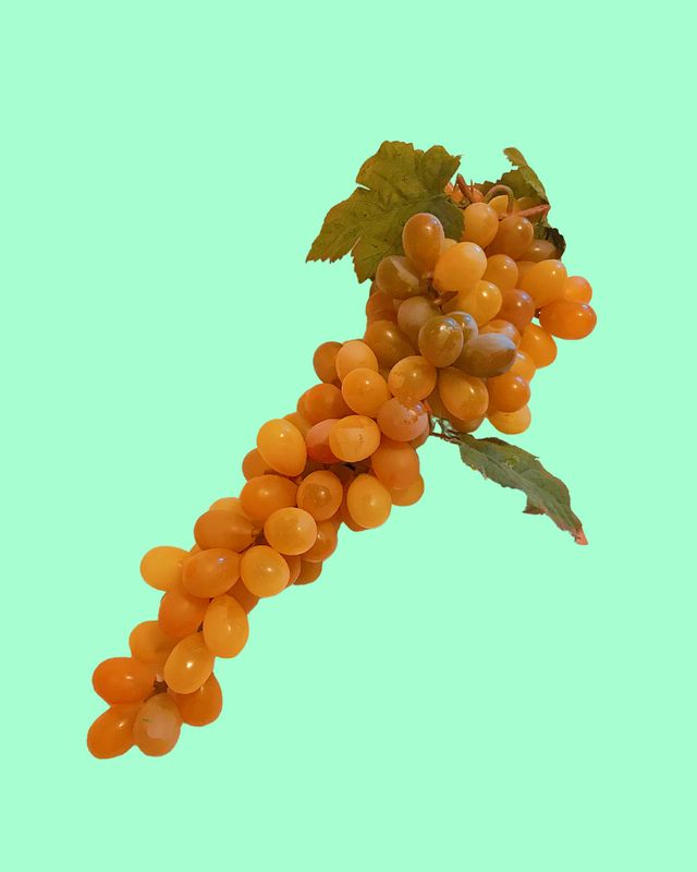 Vintage Artificial Champagne Grapes