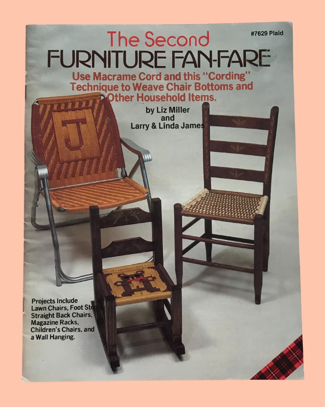 Vintage The Second Furniture Fan-Fare #7629 Plaid (1970&#39;s - 1980&#39;s)