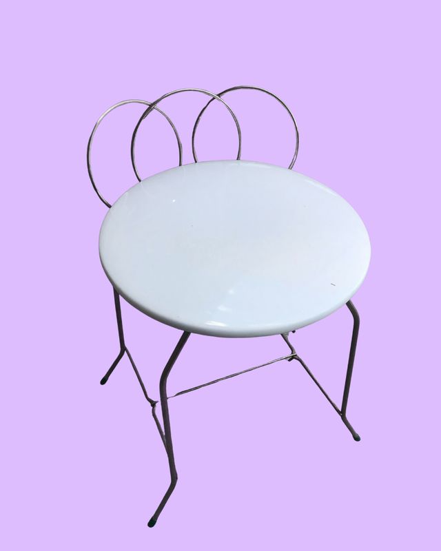Vintage MCM Hollywood Vanity Chair