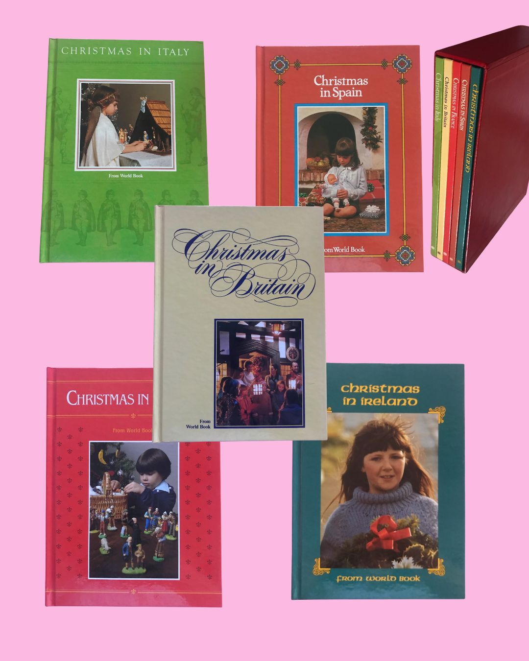 Vintage Christmas From World Books Box Set - 5 Books (1988)