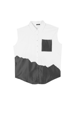 Sleeveless shirt "Marécage"