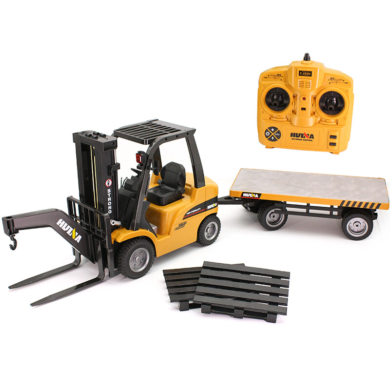 Huina 1576 RC Forklift Truck 3In1 With Flat-Bed Trailer