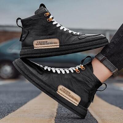 Men&#39;s shoes British style retro fashion casual trend all-match tooling boots Martin boots