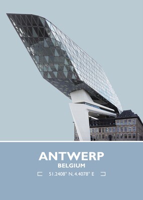 Zaha Hadid | Antwerp Port House | Whisper Blue