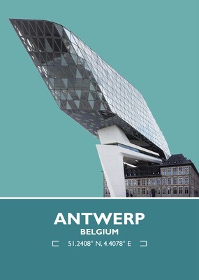 Zaha Hadid | Antwerp Port House | Cadet Blue