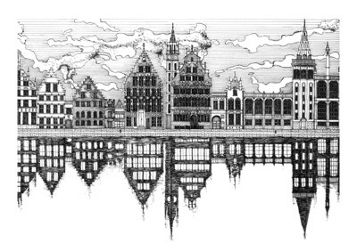 Ghent Gent Water Reflection | Original