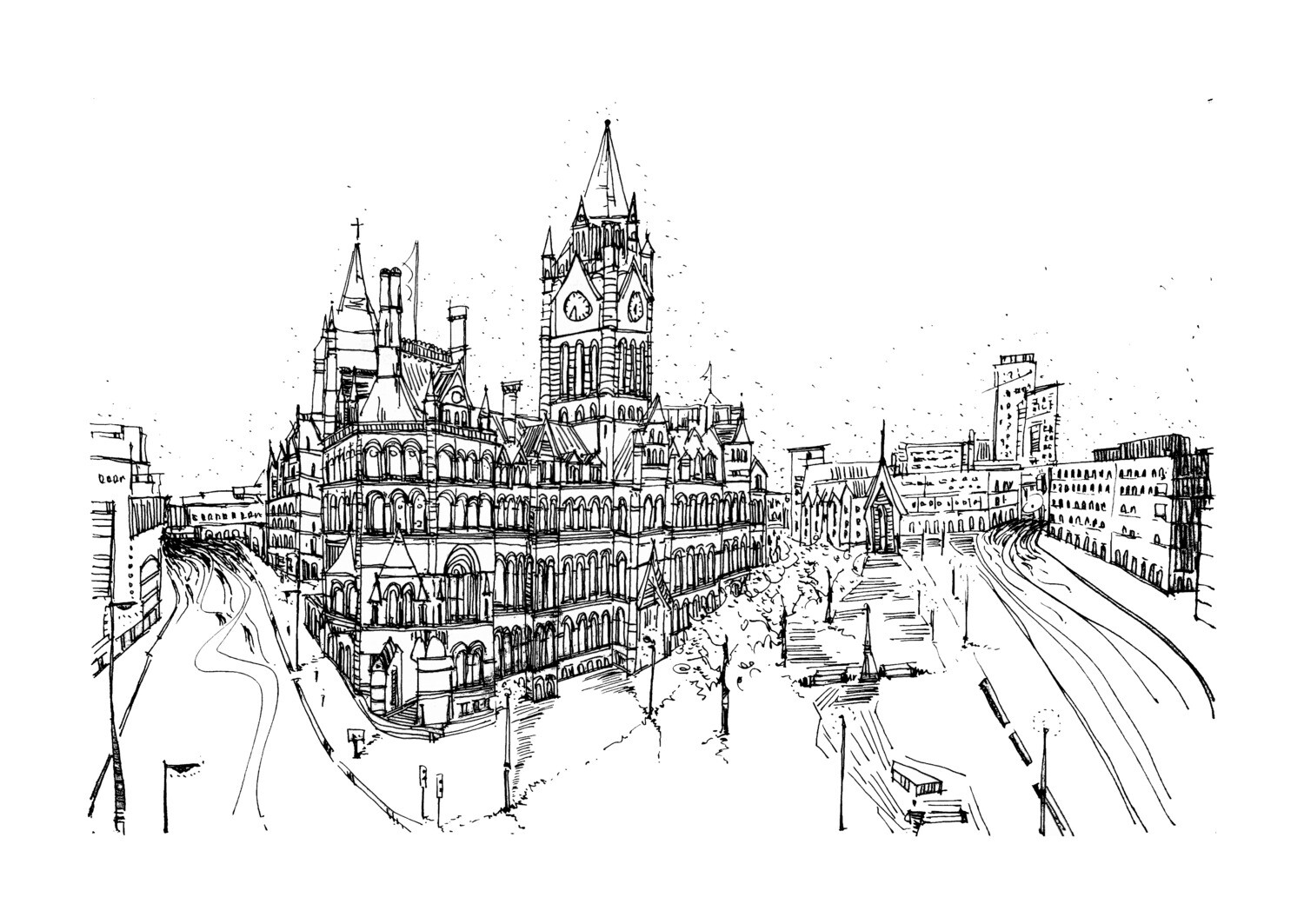 England | Manchester Town Hall | Original