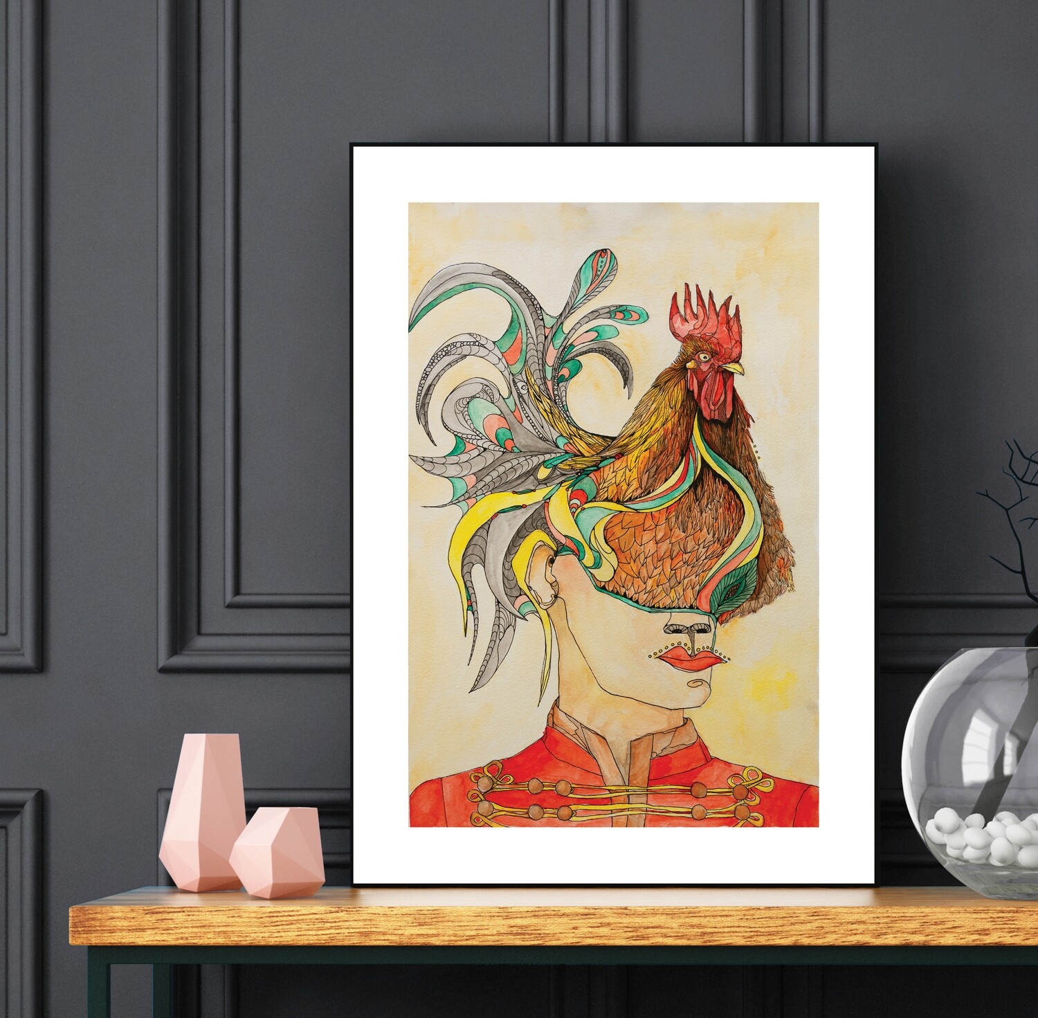 Chicken Head | Watercolour | Open Edition