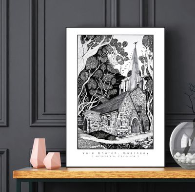 Guernsey | Vale Church Nighttime | Open Edition