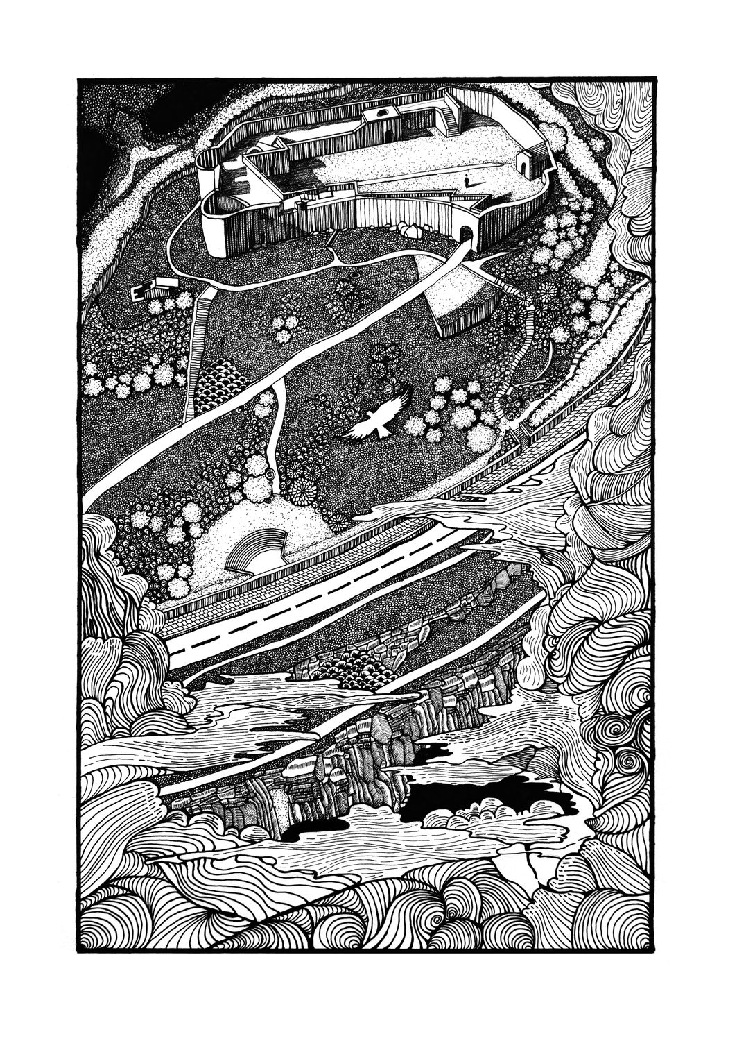 Guernsey | Vale Castle Veiled in Sea Mist | Limited Edition