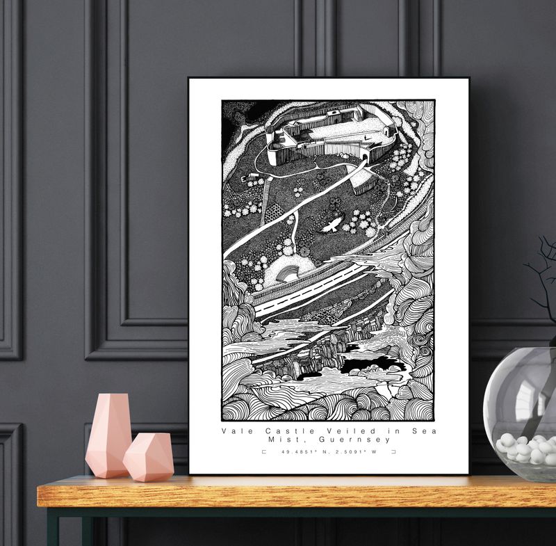 Guernsey | Vale Castle Veiled in Sea Mist | Open Edition