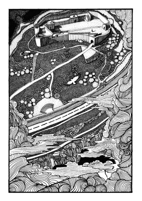 Guernsey | Vale Castle Veiled in Sea Mist | Original Guernsey | Vale Castle Veiled in Sea Mist | Original