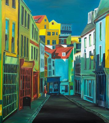 Guernsey | Mill St | Framed Original Guernsey | Mill St | Framed Original